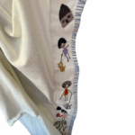 White Hand-Embroidered Coat – “Childhood Sun” - Image 2