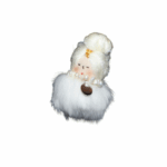 6 cm_PAF Doll Brooch – White Fur Charm Edition