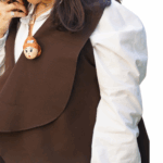 5 cm_PAF Doll Brooch – Elegant Hazel Bun - Image 3