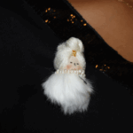 6 cm_PAF Doll Brooch – White Fur Charm Edition - Image 2
