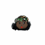 5 cm_PAF Doll Brooch – Afro Chic Edition