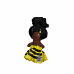 10 cm_PAF Doll Brooch – Afro Edition