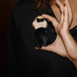 9 cm_PAF Doll Brooch – Glamorous Black Elegance - Image 3