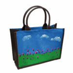 Hand-Painted Tote Bag – “Floral Dreams” - Image 2