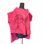 Bright Pink Hand-Embroidered Jacket – “Smile”