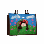 Hand-Painted Tote Bag – “Floral Dreams”
