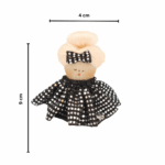 9 cm_PAF Doll Brooch – Silver Disco Dress - Image 2