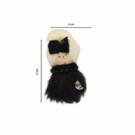 6 cm_PAF Doll Brooch – Black Fur Charm Edition - Image 4