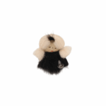5 cm_PAF Doll Brooch – Two Hair Black Fur Charm Edition