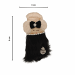 9 cm_PAF Doll Brooch – Glamorous Black Elegance - Image 4